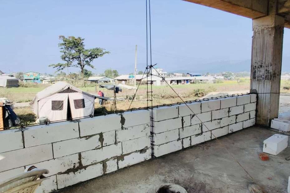 AAC Blocks in Construction of Hospital in Rural Nepal